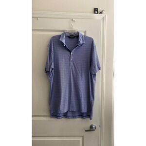 Polo Golf Ralph Lauren Stretch Lisle Striped Golf‎ Polo Shirt Large